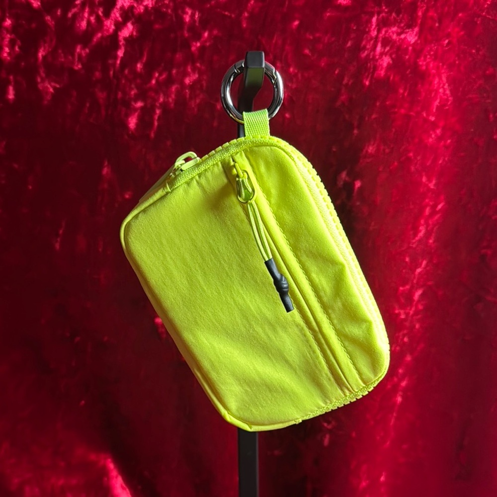 Neon Yellow Zipper Pouch